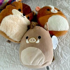 squishmallows brown bundle 3